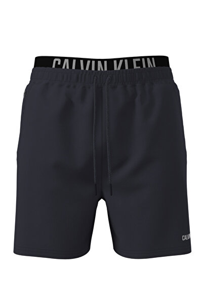 Calvin Klein Erkek Lacivert Orta Boy İpli Boxer Yüzme Şortu