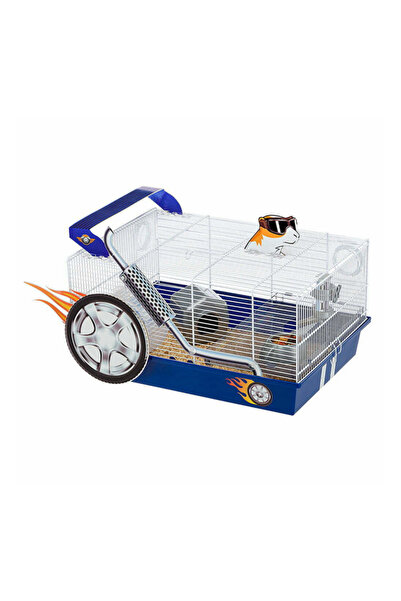 Ferplast Dragster Yarış Temalı Hamster Kafesi 50x35x25 cm