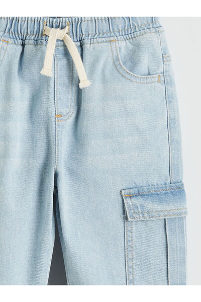 LC Waikiki Παντελόνι τζιν Indigo Jogger για αγόρια με ελαστική μέση