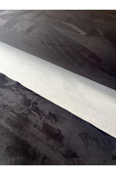 SAYIN TEKSTİL Süet Döşeme Kumaşı (Tüyü Yön Değiştiren) - SİYAH