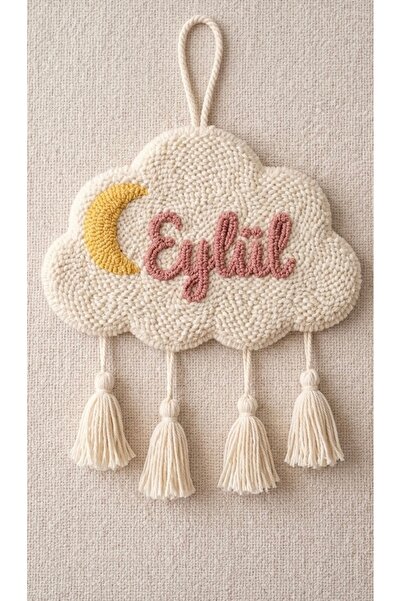 Les Passent Ay & İsimli Punch Duvar Panosu Kapı Süsü – Kişiye Özel Tasarım