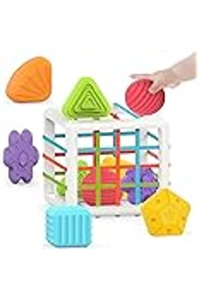 Generic Wooden Montessori Toys for 1–3 Years – Shape Sorter & Stacking Set for Toddlers