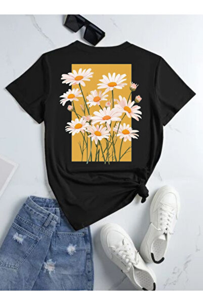 barsdepo Tricou Papatya Sırt cu imprimeu , supradimensionat Tricouri Unisex C...