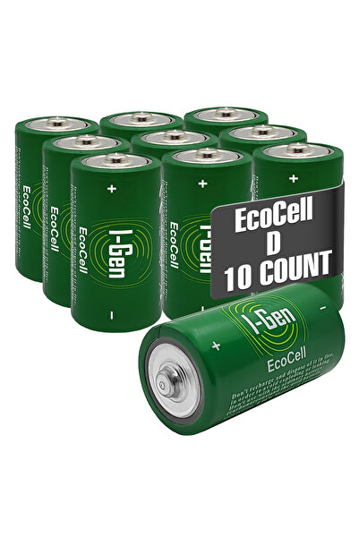 I Gen R20 Ecocell D Boy Pil 1.5V Büyük Boy Pil 10'Lu Paket