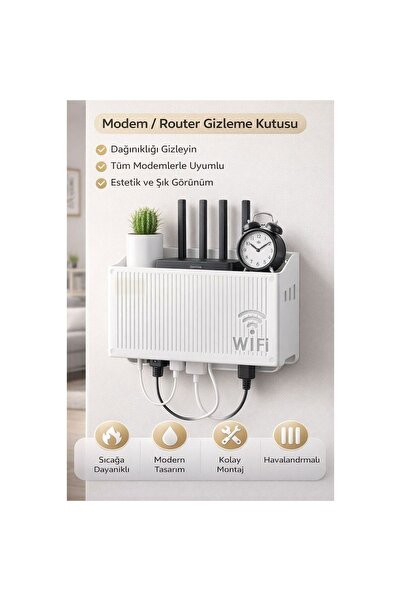 HB LİFE Pleksi Wifi Kutusu | Duvar Asılabilir Modem ve Sigorta Saklama Kutusu...