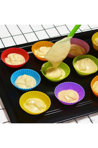 victiny Forme de silicon pentru brioșe. Set de 12 bucăți, 7 cm