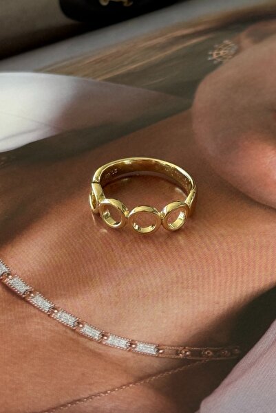 Trendy Butik خاتم دائري من الفولاذ