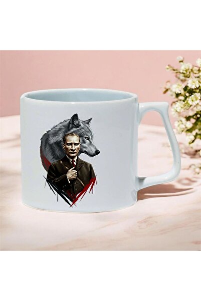 kubdekor Ataturk and Bozkurt Printed Luxury Mug