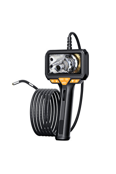 YM P330 180 Derece Oynar Başlı 6mm Lens Çapı 1 Metre Yarı Sert Kablo Endüstri...