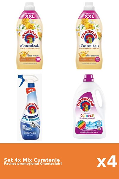 Chanteclair Set 4 Mix Curatenie Chanteclair: Color, Portocale, Puternic