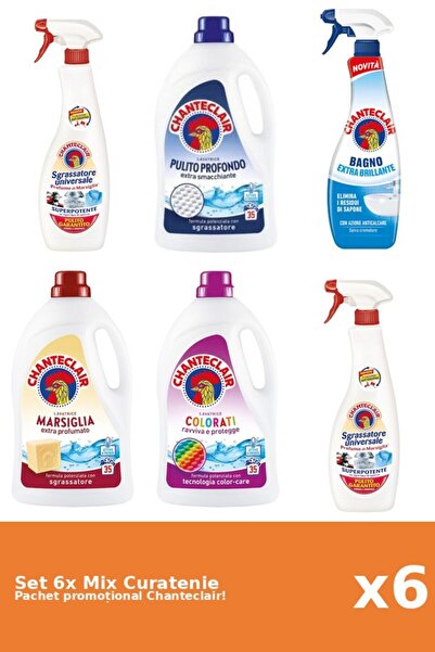 Chanteclair Set 6 Mix Curatenie Chanteclair: Marsilia, Color, Clasic