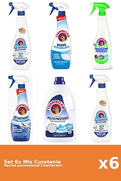 Chanteclair Set 6 Mix Curatenie Chanteclair: Bicarbonat, Clasic, Lamaie, Pute...