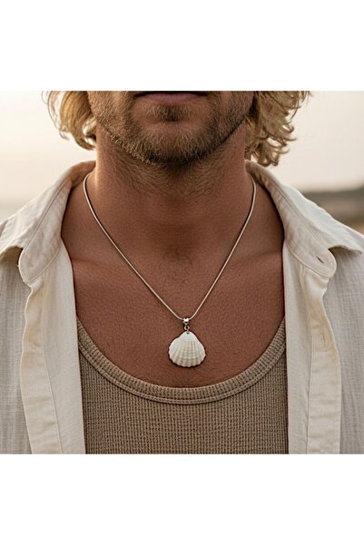 TUTU DESİGN Natural Seashell Necklace – Necklace with String |   Summer Bohem...