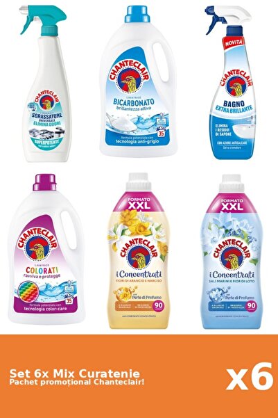 Chanteclair Set 6 Mix Curatenie Chanteclair: Bicarbonat, Lotus, Clasic, Porto...