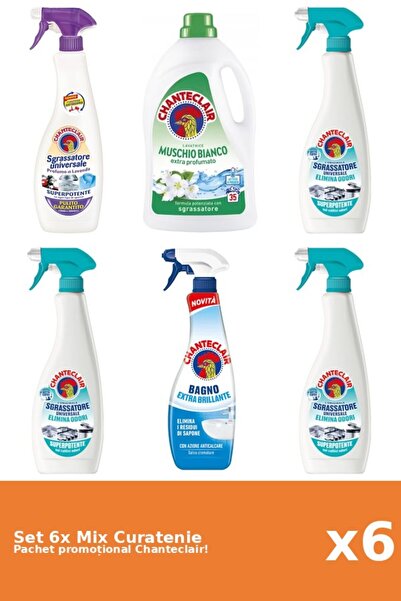 Chanteclair Set 6 Mix Curatenie Chanteclair: AntiMiros, Clasic, Lavanda, Mosc...