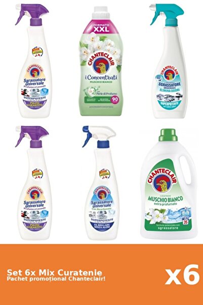 Chanteclair Set 6 Mix Curatenie Chanteclair: Bicarbonat, AntiMiros, Mosc Alb