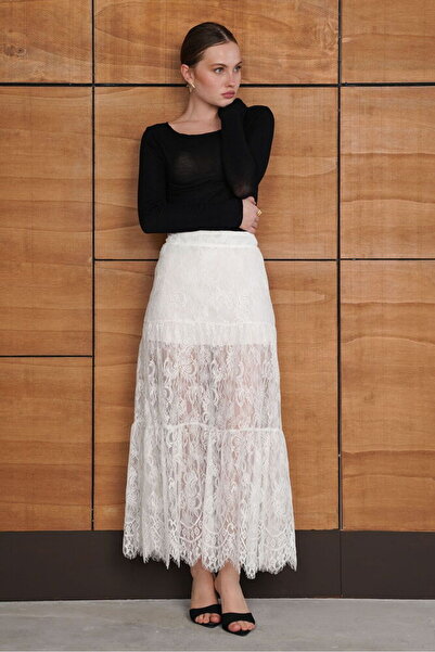 Lady Pixie Firfirli Lace Midi Skirt