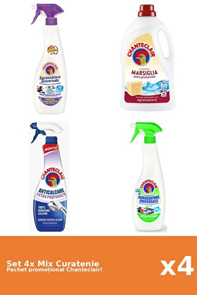 Chanteclair Set of 4 Chanteclair Cleaning Mix: Lemon, Marseille, Perfumed, Wh...