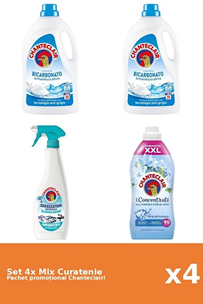 Chanteclair Set 4 Mix Curatenie Chanteclair: Bicarbonat, Lotus, AntiMiros