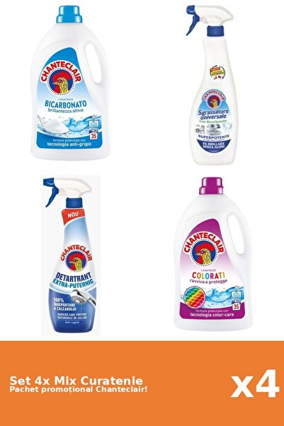 Chanteclair Set 4 Mix Curatenie Chanteclair: Bicarbonat, Color, Puternic