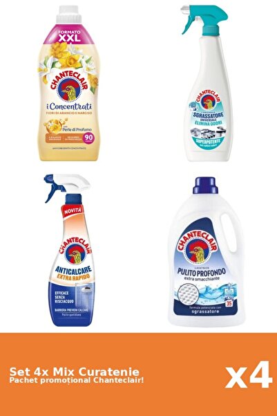 Chanteclair Set 4 Mix Curatenie Chanteclair: AntiMiros, Portocale, Clasic, Rapid