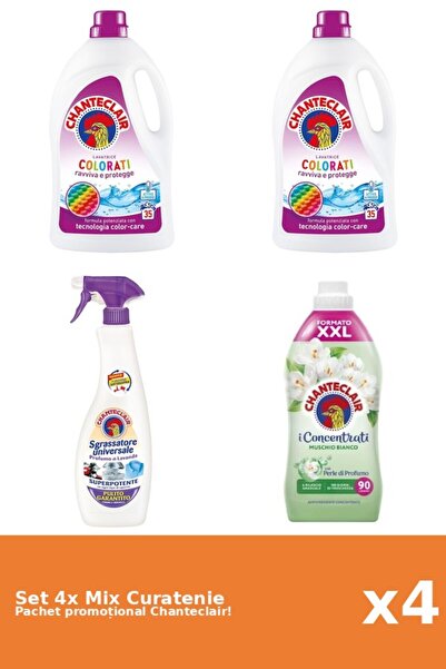 Chanteclair Set 4 Mix Curatenie Chanteclair: Color, Mosc Alb