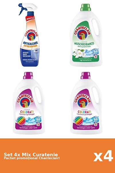 Chanteclair Set 4 Mix Curatenie Chanteclair: Rapid, Color, Mosc Alb