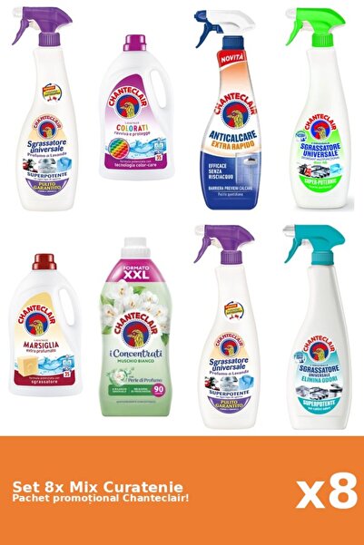 Chanteclair Set 8 Mix Curatenie Chanteclair: Lamaie, Color, Mosc Alb, Rapid, ...