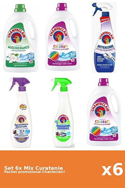 Chanteclair Set 6 Mix Curatenie Chanteclair: Lamaie, Color, Parfumat, Mosc Al...