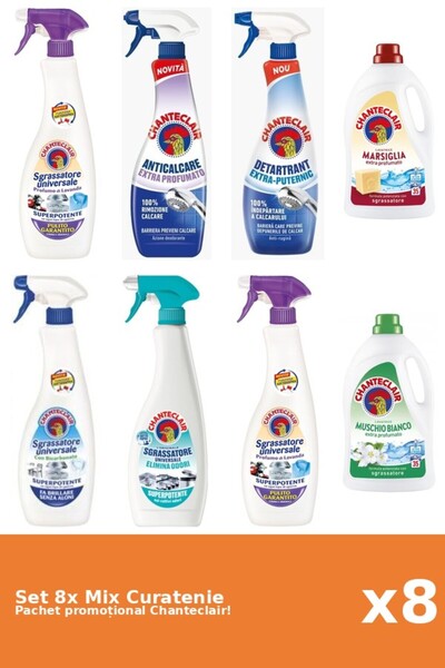 Chanteclair Set 8 Mix Curatenie Chanteclair: Bicarbonat, Puternic, Parfumat, ...