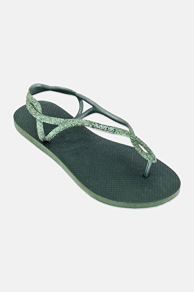 Havaianas Women 2 Style Luna Premium Sling Back Slippers, Dark Olive
