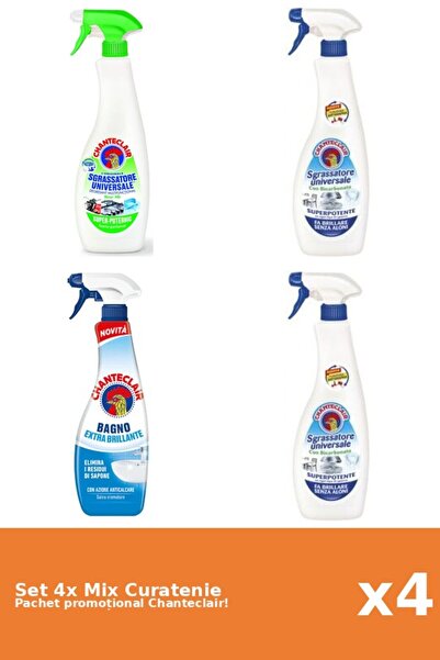 Chanteclair Set 4 Mix Curatenie Chanteclair: Lamaie, Bicarbonat, Clasic