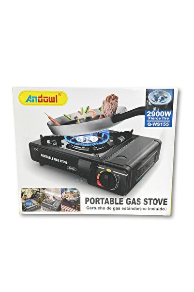 Andowl Aragaz Portabil pe Gaz Andowl, Putere 2900W, Aprindere Piezoelectrică,...