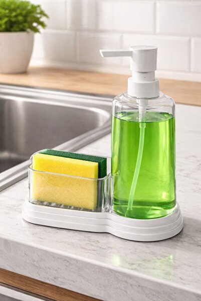 naturelove 4-Piece Bathroom Set in Two Colors - Trash Can, Wc Brush, Liquid S...