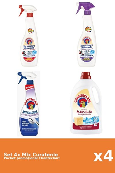 Chanteclair Set 4 Mix Curatenie Chanteclair: Marsilia, Parfumat, Lavanda