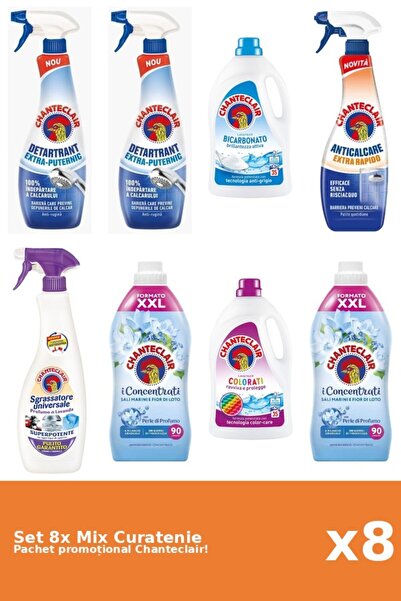 Chanteclair Set 8 Mix Curatenie Chanteclair: Bicarbonat, Lotus, Puternic, Col...