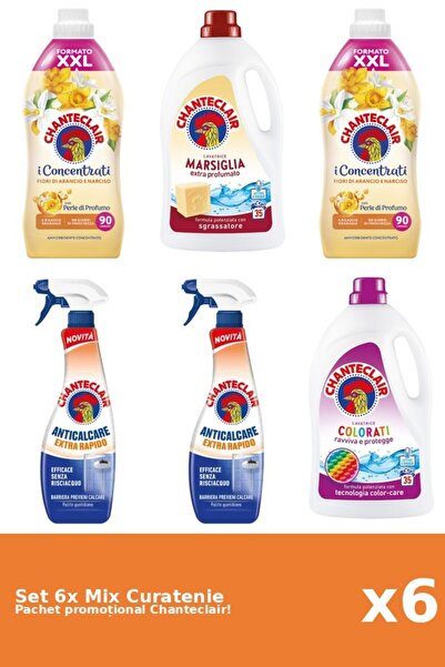Chanteclair Set 6 Mix Curatenie Chanteclair: Marsilia, Portocale, Color, Rapid