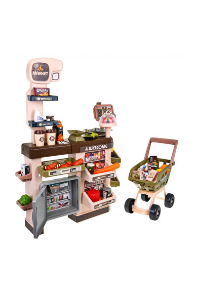 OEM Supermarket de Jucărie, 63 de piese, Bej