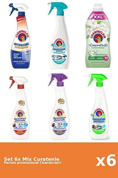 Chanteclair Set 6 Mix Curatenie Chanteclair: Lamaie, Mosc Alb, Rapid, AntiMir...