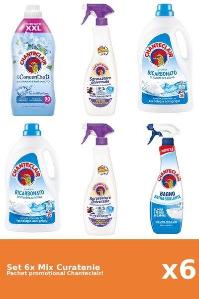 Chanteclair Set 6 Mix Curatenie Chanteclair: Bicarbonat, Lotus, Clasic, Mosc ...
