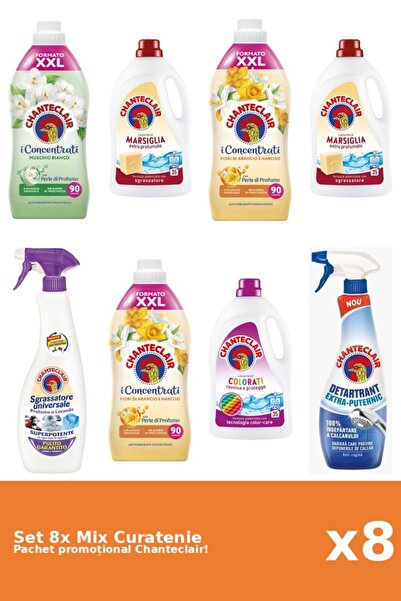 Chanteclair Set 8 Mix Curatenie Chanteclair: Portocale, Color, Puternic, Mosc...