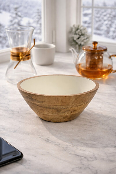 uğurlu dükkan Krem 25 Cm Mango Ağacı Kase