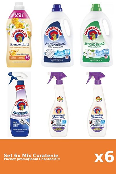 Chanteclair Set 6 Mix Curatenie Chanteclair: Clasic, Portocale, Parfumat, Mos...