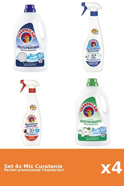 Chanteclair Set 4 Mix Curatenie Chanteclair: Bicarbonat, Clasic, Marsilia, Mo...