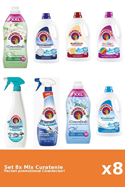 Chanteclair Set 8 Mix Curatenie Chanteclair: Bicarbonat, Lotus, Clasic, Color...