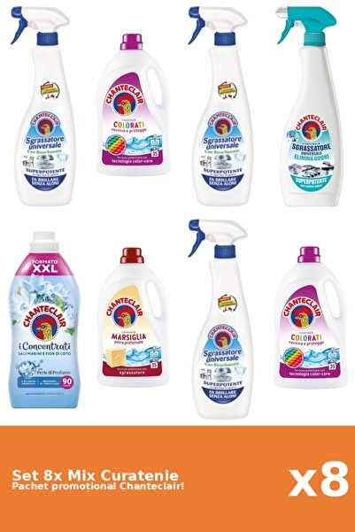 Chanteclair Set 8 Mix Curatenie Chanteclair: Bicarbonat, Lotus, Color, AntiMi...