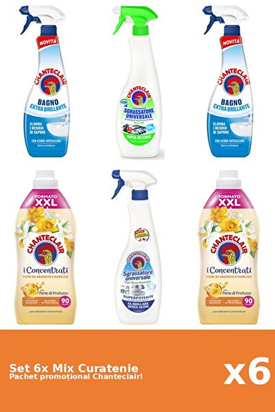 Chanteclair Set 6 Mix Curatenie Chanteclair: Lamaie, Bicarbonat, Clasic, Port...