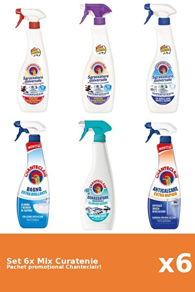 Chanteclair Set 6 Mix Curatenie Chanteclair: Bicarbonat, Clasic, Mosc Alb, Ma...