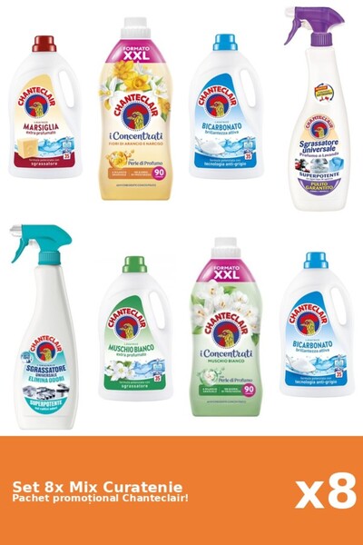 Chanteclair Set 8 Mix Curatenie Chanteclair: Bicarbonat, Portocale, Mosc Alb,...