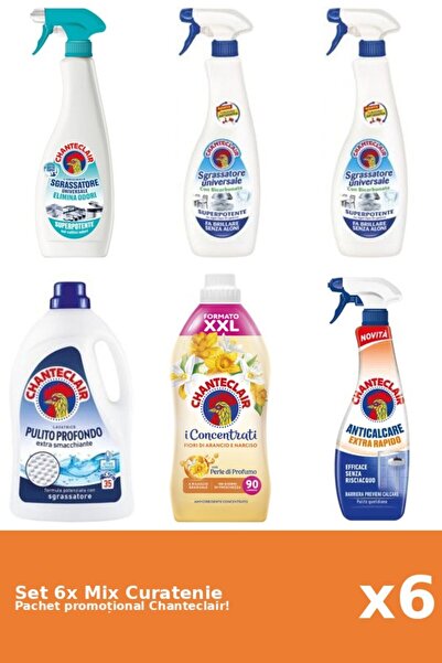 Chanteclair Set 6 Mix Curatenie Chanteclair: Bicarbonat, Clasic, Portocale, A...